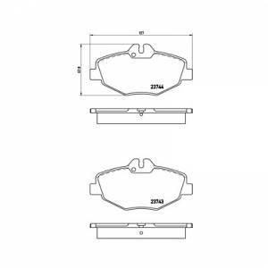 Brembo 4 plaquettes de frein P50049
