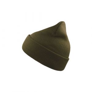 Image de Atlantis Land Wind Beanie With Turn Up Double Skin - Olive - OS