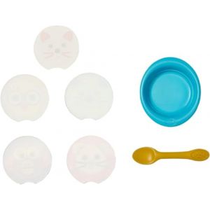 BABY born Ensemble de Repas pour poupées avec 1 Assiette, 1 cuillère et 5 Repas en Image, 835029 Zapf Creation