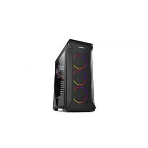 Nox Boîtier Demi Tour Micro ATX / Mini ITX / ATX NX Hummer Quantum RGB Ø 12 cm Noir