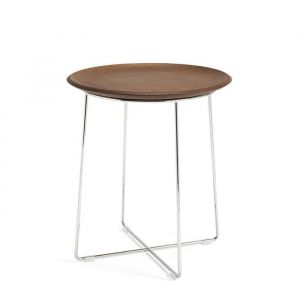 Kartell Table d'appoint AL WOOD / Bois moulé - Ø 40 x H 45,5 cm bois naturel en bois