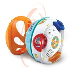 Vtech ESP Roue la Boule 3 en 1, Balle Interactive pour bébés + 9 Mois, Transformable en Diabolo et Tambour, Version espagnole, 80-509022, Multicolore, único