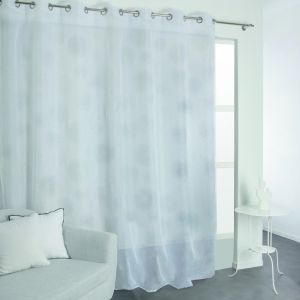 Voilage tamisant blanc l.285 x H.240 cm