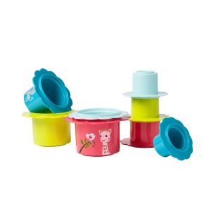 Fleurs gigognes multicolore à empiler - Multicolore