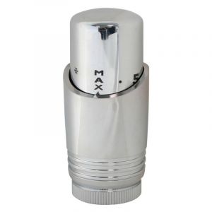 Somatherm Tête de robinet thermostatique droit mâle plastique chromé FOR YOU