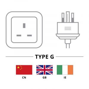 Goobay Adaptateur de connecteur européen vers prise britannique noir