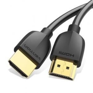 C&acirc;ble HDMI Vention AAIBI 2.0 3 m 4K UHD ultra fin noir plaqu&eacute; or