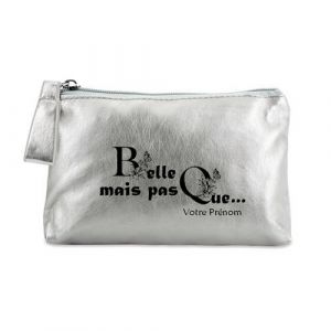 Trousse de Maquillage Argent Poc tte Belle personnalisee