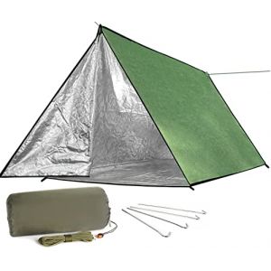 Tente de survie Wildes mustLYN 3 personnes imperm&eacute;able l&eacute;g&egrave;re avec paracorde