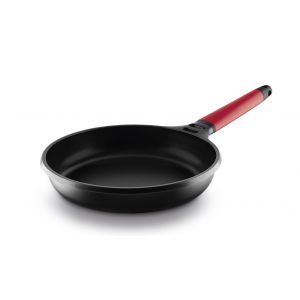 Castey Poêle Induction 22 cm Manche Rouge
