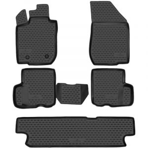 Walser Tapis de Sol sur Mesure XTR en Caoutchouc Compatible avec Dacia Logan MCV