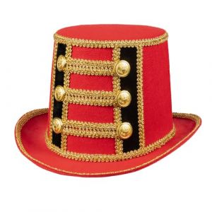 Boland Chapeau de directeur de cirque, haut-de-forme pour costumes de carnaval, festival, carnaval, soir&eacute;e &agrave; th&egrave;me, dompteur