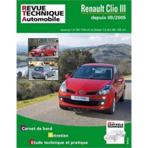 Image de E-T-A-I Revue technique pour Renault Clio IIi 1,4v 16vet1.5dci 85-105