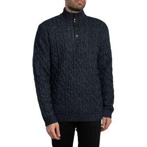 Superdry Pull col boutonné torsadé