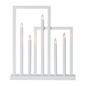 Eglo Christmas - Candy décoration Cadre des chandelles E10 5x3W Bois en acier l: 45 cm b: 8 cm h: 51 cm avec interrupteur de câble