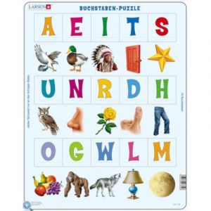 Larsen Puzzle Cadre - Apprendre les Lettres (en Allemand)