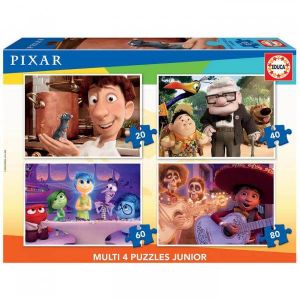 Educa Multi 4 puzzles en 1 Junior Pixar 2
