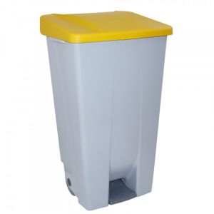 Poubelle 120 L Selectivo avec couvercle jaune Denox Diempi