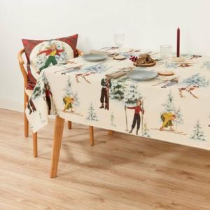 Muaré Nappe Anti-Taches Christmas Sky 300 x 155 cm
