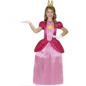 FIESTAS GUIRCA D&eacute;guisement Princesse &Eacute;toile Filles - Robe Princesse Rose - Costume Reine du Jeu Vid&eacute;o Enfants - Filles &Acirc;ge 10-12 Ans