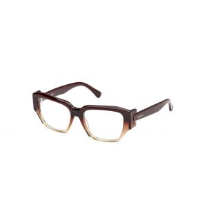 Max Mara Femme MM5182 50 Montures optiques Acétate Marron Ronde Normale