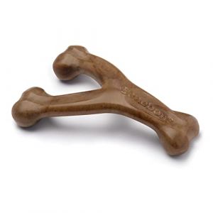 Benebone - Jouet os à macher pour chien adulte saveur bacon, Taille L