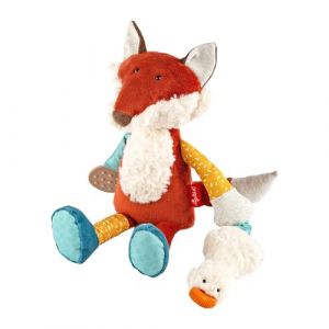 Sigikid 43223 Jouet en Peluche pour bébé Bleu/Jaune/Rouge/Renard