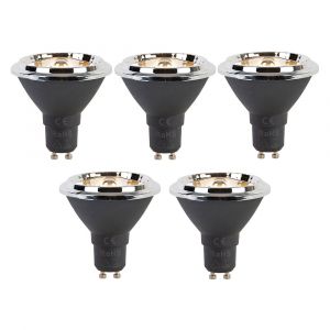 Lot de 5 ampoules LED GU10 dimmables AR70 6W 450lm 2700K