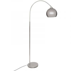 Atmosphera Lampadaire arc secteur Floris argent H177cm créateur d'intérieur