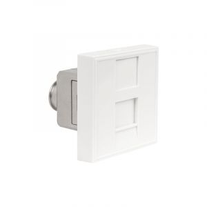Batilec Lot de 4 Prises Terminales RJ45 Catégorie 6A - 2 Modules, Idéal pour Réseaux Haut Débit, Compatible Ethernet Gigabit.