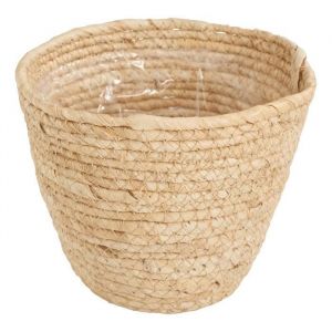 Pot à plantes en jonc de mer