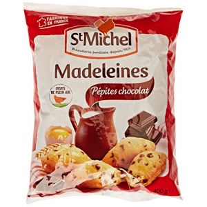 Image de St Michel Madeleines coquilles p&eacute;pites de chocolat oeufs de plein air - Le paquet de 400g