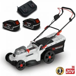 X-Performer Tondeuse &agrave; gazon portative sur batterie - 40V MAX - Hauteur de coupe 6 positions - avec 2 Batteries 4Ah et double chageur