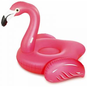 Image de Summer Waves Bouée gonflable Flamant rose "Flamingo Lounge Giant" 201 x 193 x 140 cm