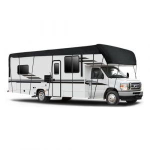 Bache de Protection NEWFUN 6.5x3m en Tissu Oxford 210D Imperm&eacute;able pour Camping-Car et Caravane