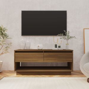 Image de VidaXL Meuble Tv Ch¿ºne Marron 102x41x44 Cm Agglom¿¿R¿¿