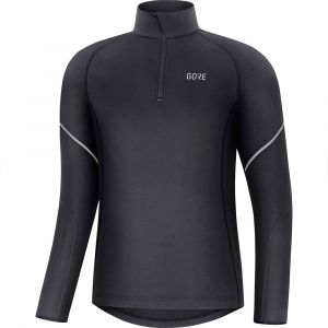 Gore Wear M Mid Long Sleeve Zip Shirt Men, black M T-shirts course à pied