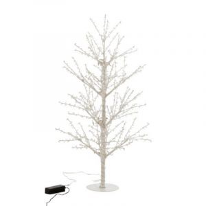 Statuette Déco à Led "Arbre Nu Perles" 125cm Blanc Prix