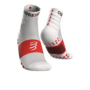 Compressport Chaussettes Training Pack-2 blanc rouge - T2