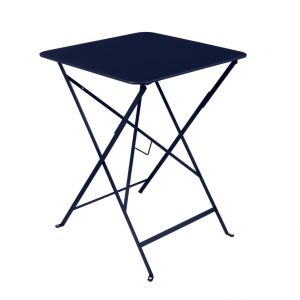 Fermob Table pliante carrée Bistro Bleu abysse