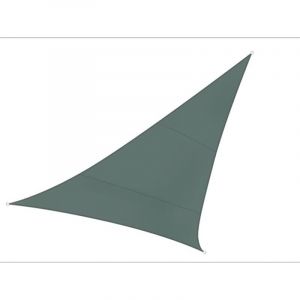 Perel Voile d'ombrage, Hydrofuge, 5 x 5 x 5 m, 160 g/m², Polyester, Triangulaire, Gris Vert