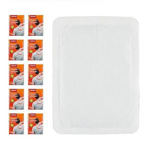Relaxdays Patch Chauffant, 10 pièces, pour se réchauffer Pendant 12 Heures, autoadhésif, Dos, épaule, Blanc