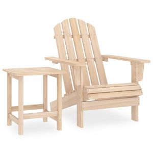 Chaise de jardin adirondack avec table bois de sapin massif 02_0013331