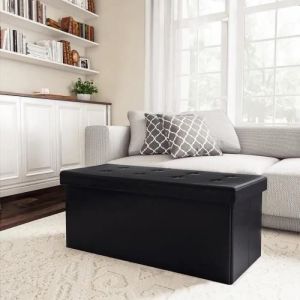Frixovel Coffre De Rangement, Ottoman Avec Espace De Stockage, Banc De Rangement Intérieur Repose-Pieds,Pour Salon, Chambre, Entrée