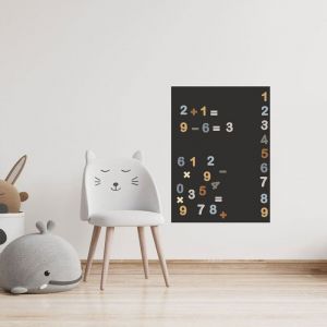 Chiffres magnetiques bleu caramel