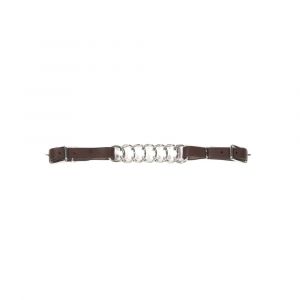 Gourmette pour cheval attaches cuir Metalab