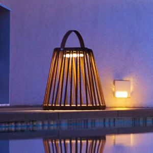 Lumisky Lanterne solaire décorative en polyéthylène LED blanc chaud EVANIA H cm