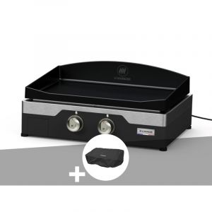 Le Marquier Plancha &eacute;lectrique allure 260 duo 60 x 40 cm + housse
