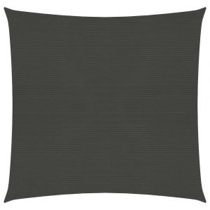 Voile toile d'ombrage parasol 160 g/m² 2,5 x 2,5 m PEHD anthracite 02_0008903