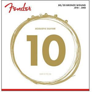 Fender Cordes guitare acoustique 70XL 10-48 80/20 Bronze